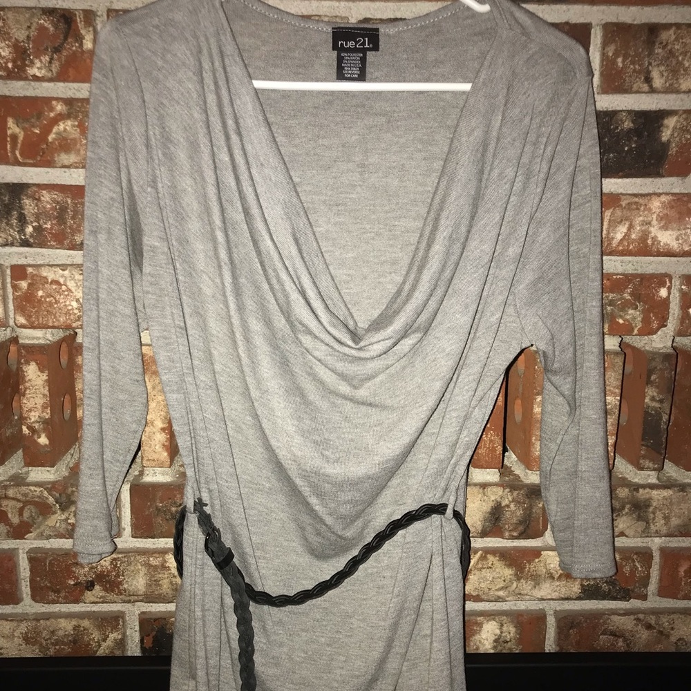 Gray dress shirt